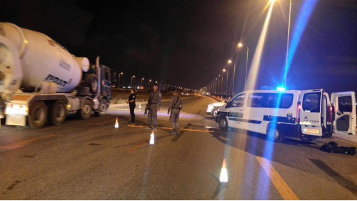 צילום: דוברות המשטרה בדרכו לבצע פיגוע: כוחותינו תפסו מחבל בכביש 6