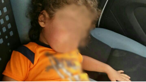 צילום: דוברות המשטרה בן שנתיים נמצא לבדו ברחוב על סף התייבשות