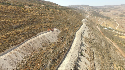 צילום: תנועת רגבים הפקרות ביטחונית: הרשות סוללת כביש חדש בין השומרון לבקעה