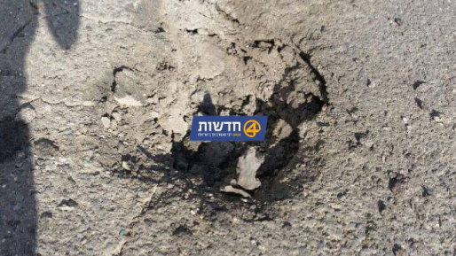 צילום: עמאר פצצת מרגמה נפלה בצפון רמת הגולן
