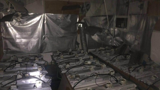 צילום: דוברות המשטרה החשד לשריפה בדירה בפ"ת: כשל חשמלי בחממת סמים