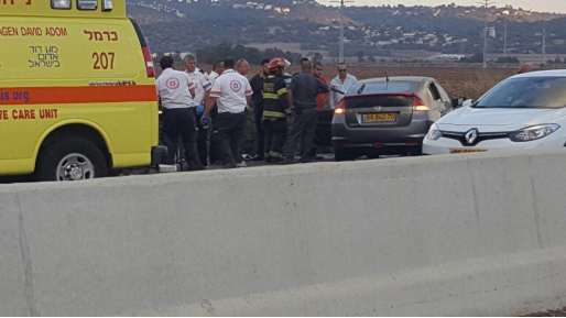 צילום: חדשות 0404 שני פצועים בתאונת דרכים בכביש 75, סמוך לצומת יגור