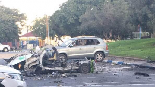 צילום: הרוג בפיצוץ רכב בתל אביב