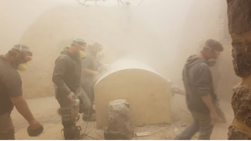 צילום: מועצה אזורית שומרון במהלך הלילה שופץ קבר יוסף בשכם