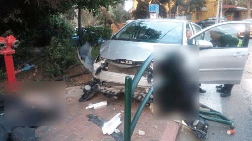 צילום: חדשות 0404 רכב פגע בהולך רגל בחיפה והרג את כלבו