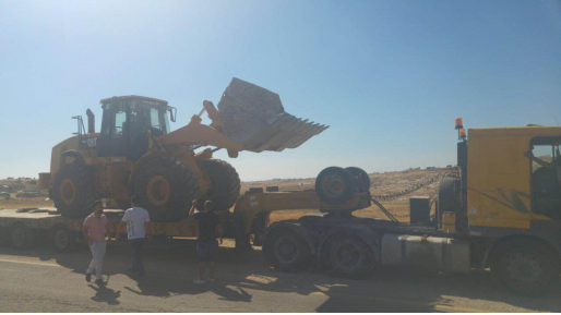 צילום: תנועת רגבים החל מבצע נרחב להעתקת תשתיות בפרויקט סלילת כביש בכניסה לכפר יהושע