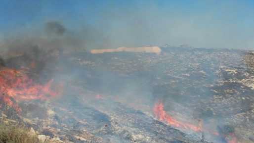 צילום: ביטחון יצהר ביצהר טוענים: "ערבים מנסים להצית את שכונות היישוב כמעט בכל שבוע"