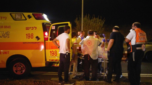 צילום: עוזי פרלמוטר, תיעוד מבצעי מד פצועה בינוני מפגיעת רכב בחיפה