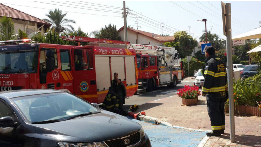 צילום: שי שאולי קשיש נפגע בינוני משאיפת עשן בשריפה בדירה במבשרת ציון