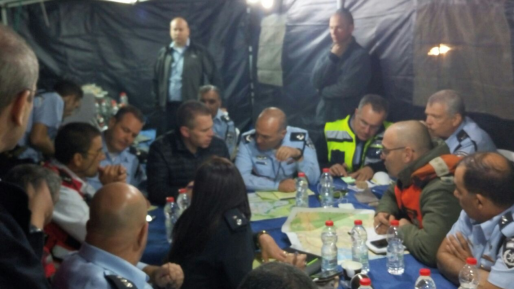 צילום: דוברות המשטרה גל השריפות: ארדן הנחה לא לקחת סיכונים ולפנות תושבים