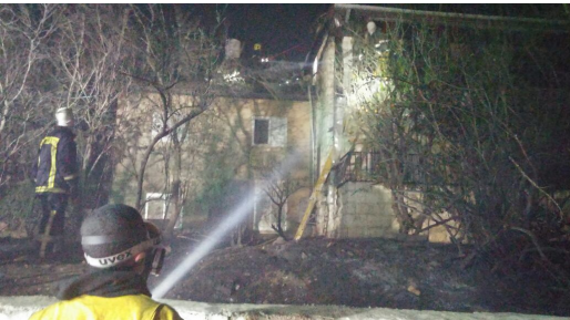 צילום: דוברות המשטרה נעצר ערבי חשוד בהצתה בבית מאיר – צפויים מעצרים נוספים