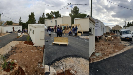 צילום: 0404 צפו: בני נוער התנדבו להקים גינות נוי לתושבי נווה צוף שביתם הוצת