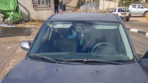 צילום: מוקד 443 אבנים הושלכו לעבר רכב סמוך לצומת תקוע