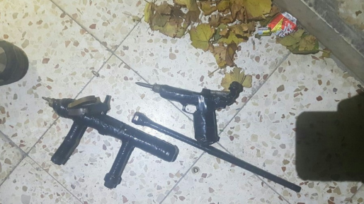 צילום: דוברות המשטרה נעצרו 4 ערבים בגין ידויי בקת"בים והחזקת נשקים מאולתרים
