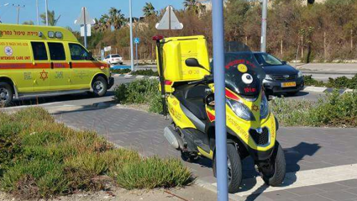 צילום: אלון קוצי, תיעוד מבצעי מד גבר נפל מרכב במהלך נסיעה – מצבו בינוני
