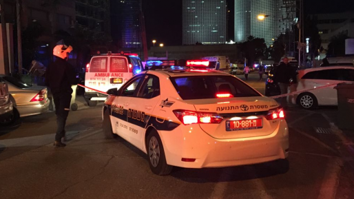 צילום: דוברות המשטרה קצין משטרה שהגיע לזירת תאונה ביצע ירי באוויר לאחר שחשוד רץ לעברו עם סכין