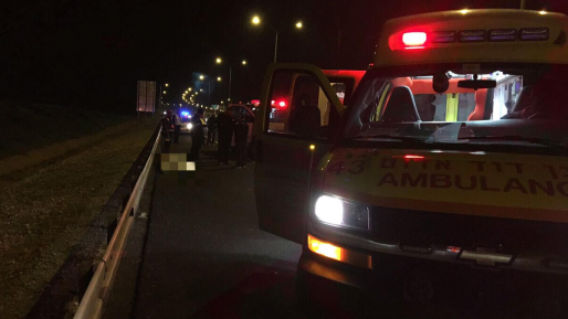 צילום: דוברות מד הקטל בכבישים: נקבע מותו של רוכב האופניים שנפגע ממשאית סמוך לקציר