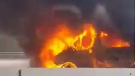 צילום: שמעון לגאלי פיגוע הצתה סמוך לעזון: בקבוק תבערה ומטען חבלה הושלכו על זוג רכבים