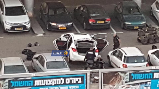 צילום: 0404 הוסר החשש ממטען חבלה ברכב בקניון לב המפרץ