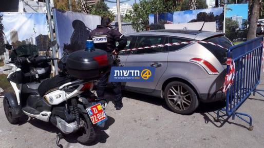 צילום: 0404 דרמת הרכב החשוד בבסיס הקריה: מפקד הבסיס פתח בתחקיר