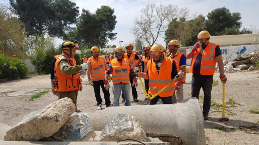 צילום: עיריית קריית אתא אימון יחידת סע"ר – סיוע עצמאי ראשוני בקהילה