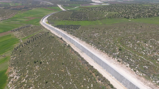 צילום: משרד הביטחון צפו: התקדמות העבודות להקמת מכשול בדרום הר חברון ממצלמת רחפן