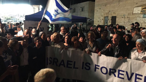 צילום: 0404 מאות עולים מצרפת עלו לקבר יהושע בן נון עם דגלי ישראל