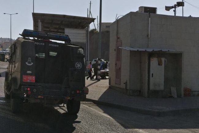 צילום: אהרן גפן מג"ב: "מעריכים שהאירוע בכניסה לקלנדיה אינו ניסיון דריסה"