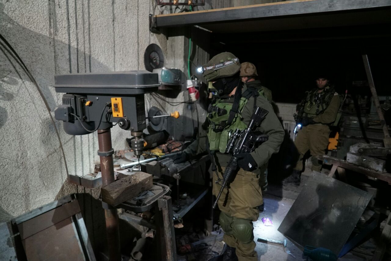 כוחותינו פשטו על בית מלאכה לייצור נשק סמוך לכפר יטא