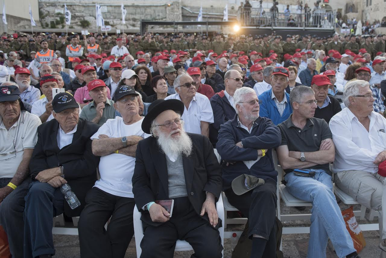 מסדר מרגש לציון 50 שנה לאיחוד ירושלים: באירוע לקחו חלק מפקדי ולוחמי חטיבות השחרור