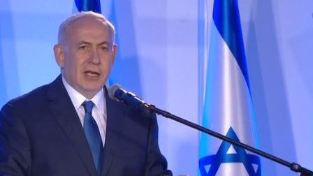 צילום: ערוץ 20 נתניהו בטקס פתיחת מחלף רוזמרין בירושלים: "עכשיו בירת ישראל מחוברת מצפון עד דרום"