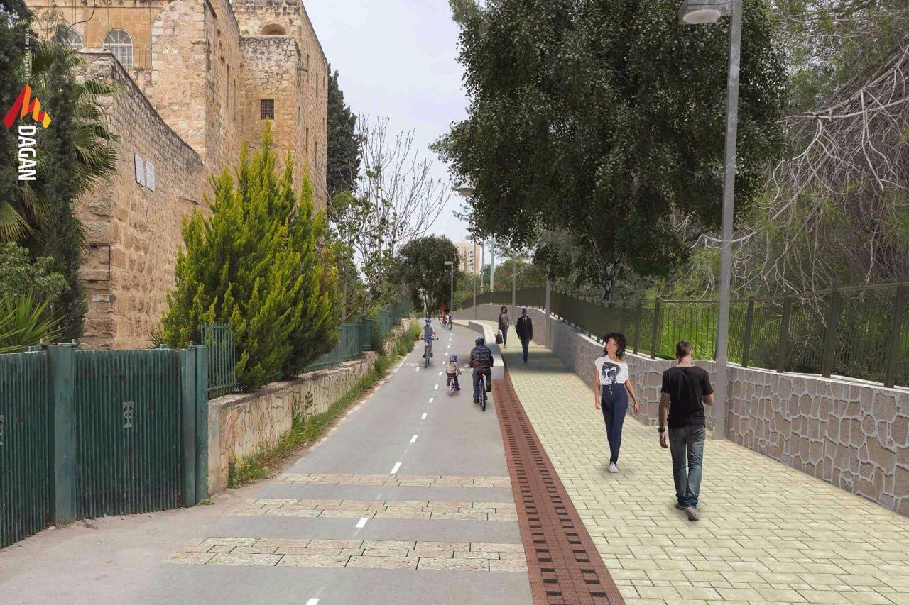 צילום: חברת מוריה השקעה של 45 מיליון ש"ח: פרויקט שביל האופנים בירושלים יוצא לדרך
