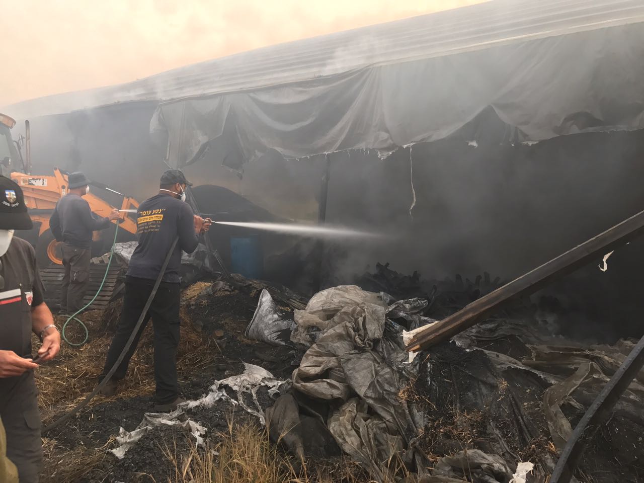 צילום: דוברות מתפ המנהל פינה 3 מפחמות בלתי חוקיות בכפר יעבד בצפון השומרון