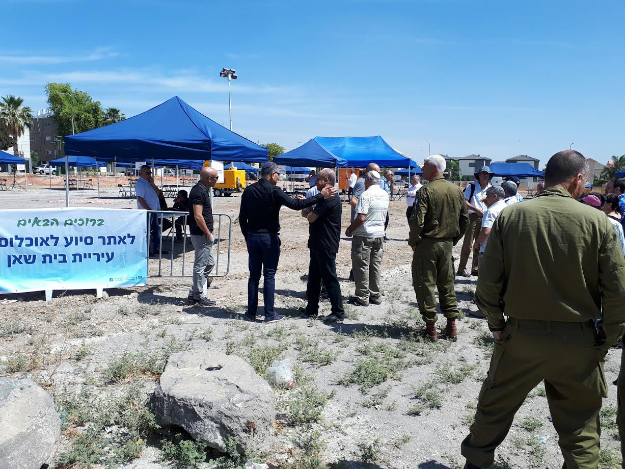 צילום: עיריית בית שאן תרגיל במתווה רעידת אדמה בבית שאן