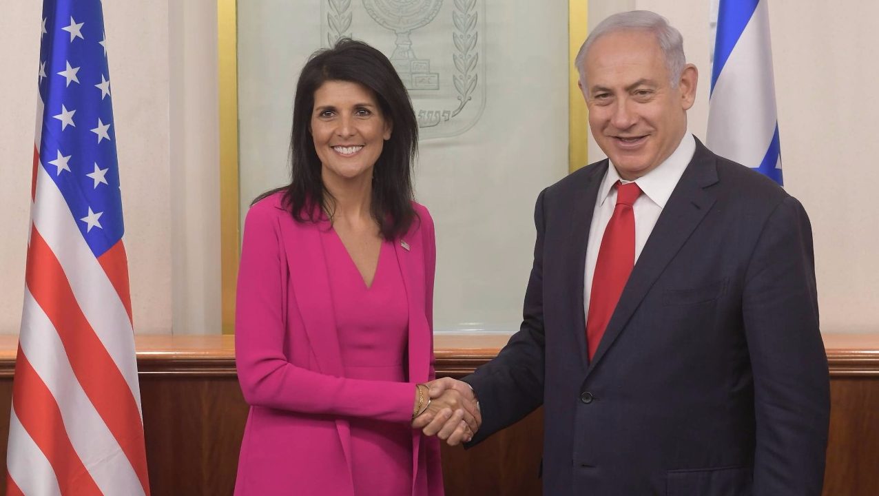 צילום: עמוס בן גרשום, לע נתניהו נפגש עם ניקי היילי: ״את הופכת הכל לטוב יותר״
