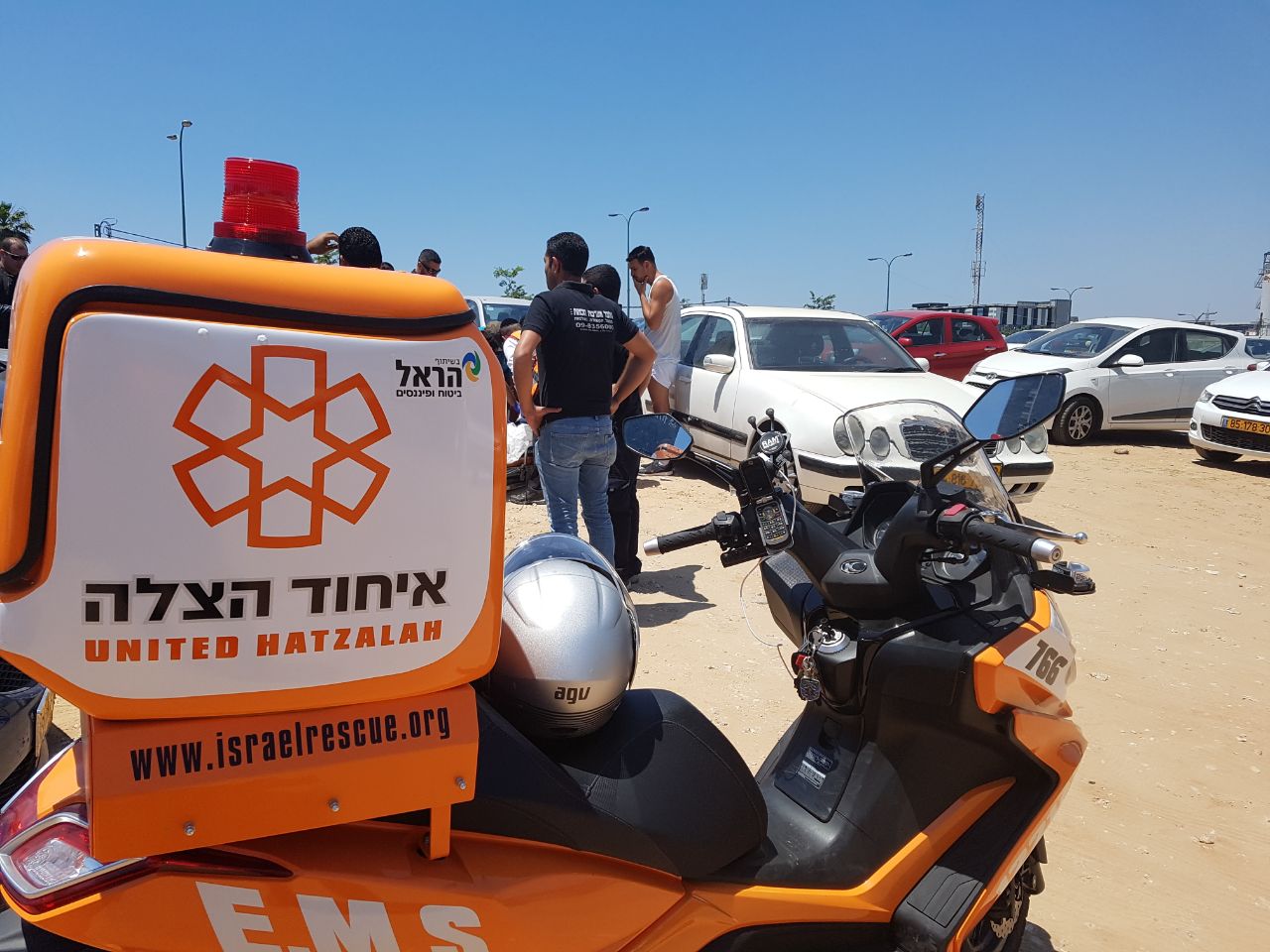 צילום: דוברות איחוד הצלה נהג משאית נפצע בינוני בתאונת דרכים בקיבוץ רגבה