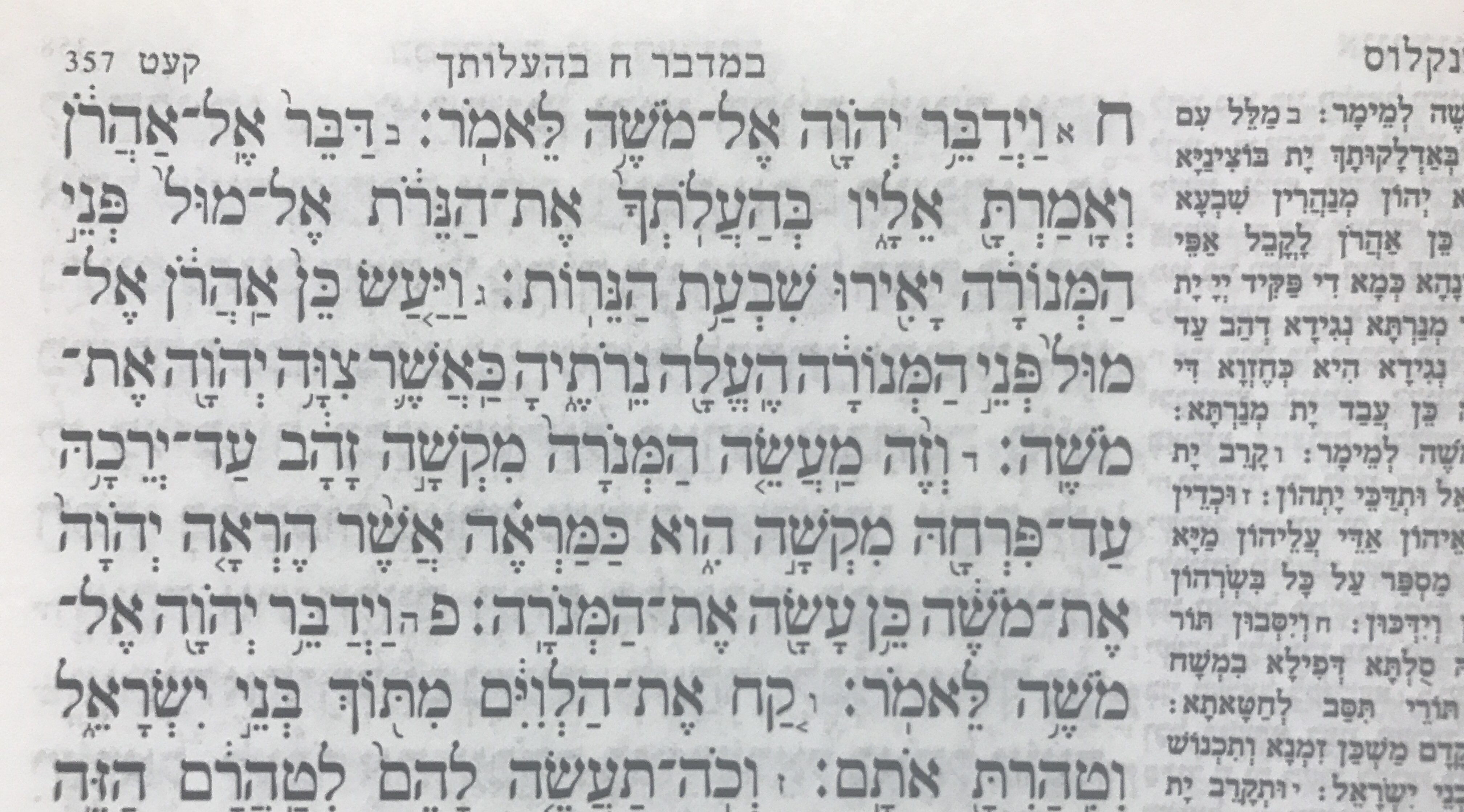 פרשת בהעלותך – נושאים שלא תמיד נעים להיזכר בהם