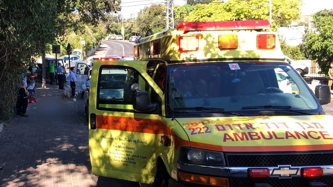 צילום: דוברות מד הולך רגל נפצע באורח קשה בתאונת דרכים