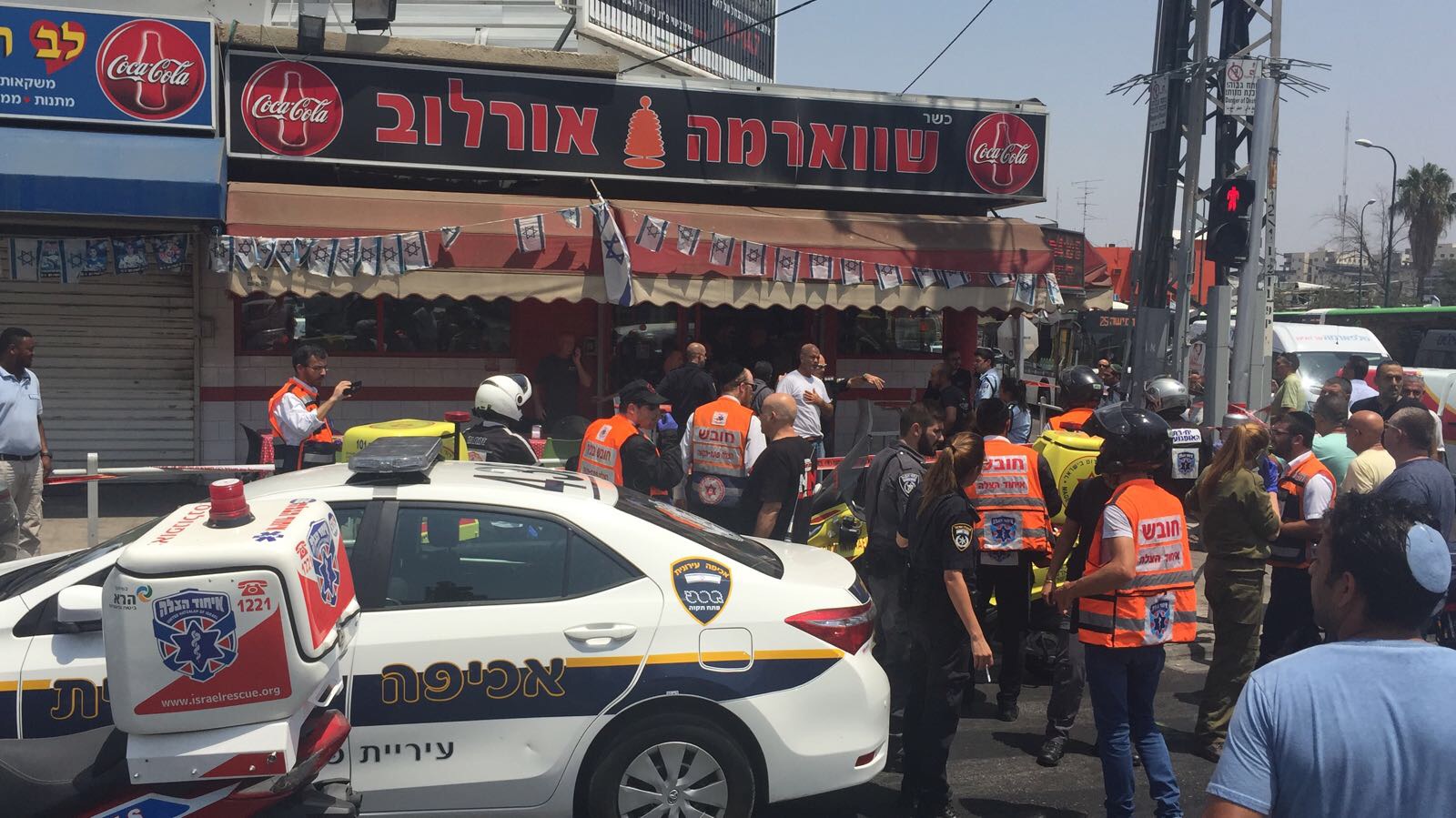 צילום: הצלה פתח תקווה הוגש כתב אישום נגד המחבל שביצע את הפיגוע בפתח תקווה