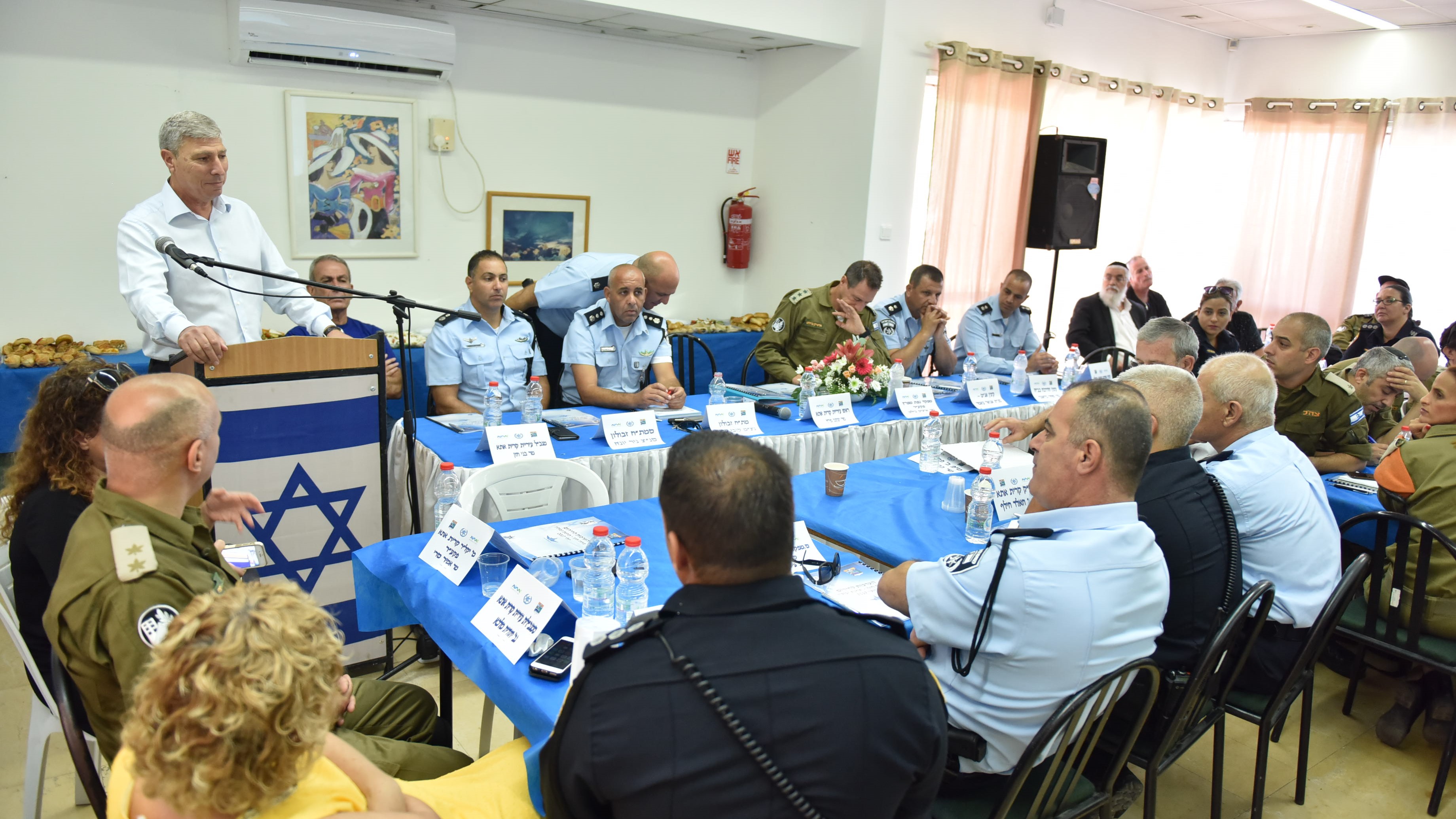 צילום: עיריית קריית אתא יום עיון ראשון מסוגו בנושא היערכות לשעת חירום של משטרת ישראל בקריית אתא