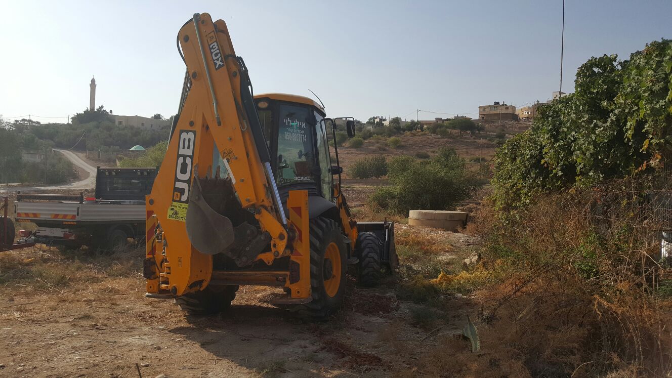 צילום: המנהל האזרחי המנהל האזרחי אכף בנייה בלתי חוקית בגזרת בית לחם – כמאה ערבים התפרעו