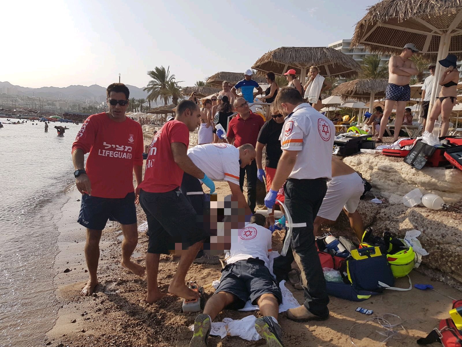 גבר בן 57 טבע למוות בחוף הים באילת
