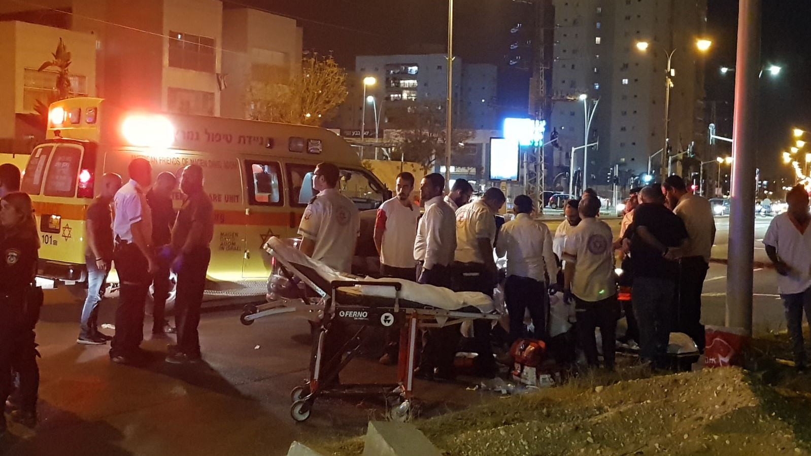 צילום: לייה בן ברוך דוברות מד חיסול באשדוד: בן 25 נורה למוות ברכבו
