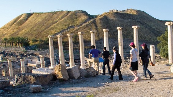 גן לאומי בית שאן נמנה עם האתרים המובילים בארץ במספר התיירים
