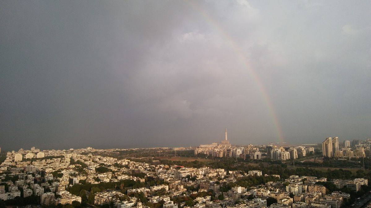 חורף בישראל: קשת בתל אביב