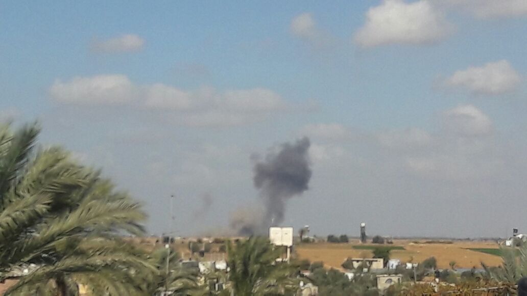 צילום: ערבים מחבל חוסל ולפחות 4 נפצעו בתקיפת חיל האוויר ברצועה