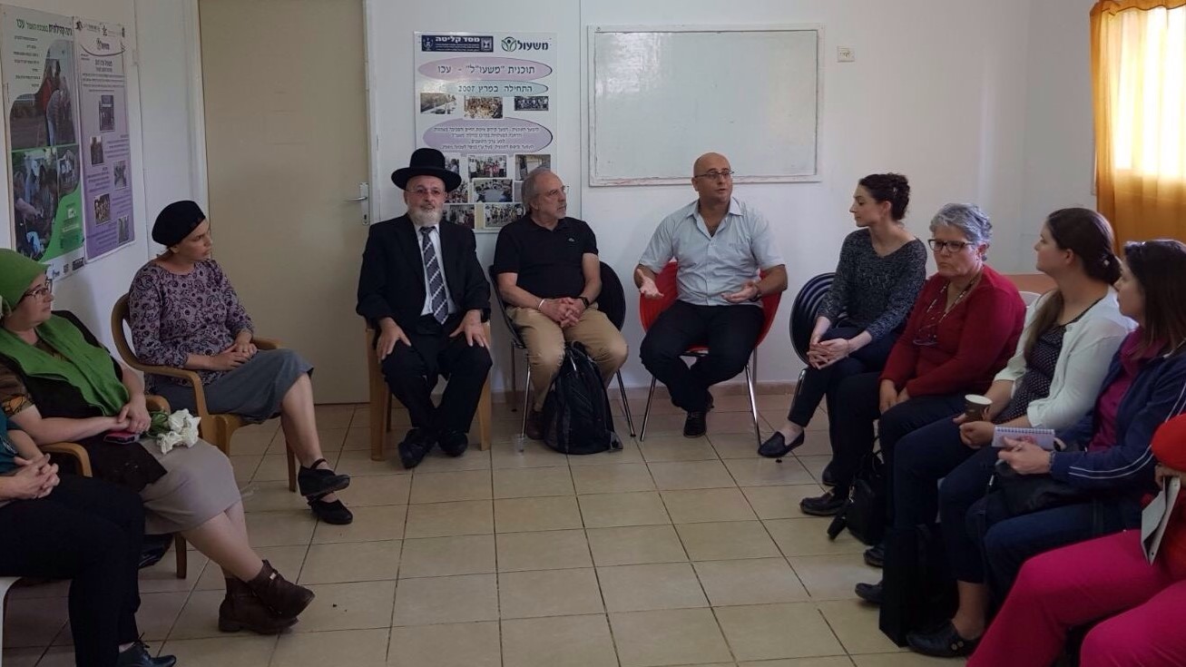 צילום: מרכז הגישור עכו סטודנטים ליישוב סכסוכים מאה"ב ביקרו במרכז הגישור בעכו