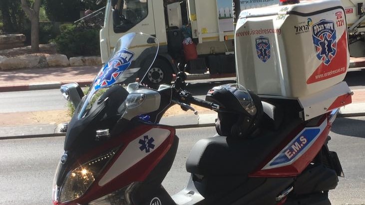 צילום: איחוד הצלה תינוקת נחבלה בראשה מנפילה בבני ברק – מצבה בינוני