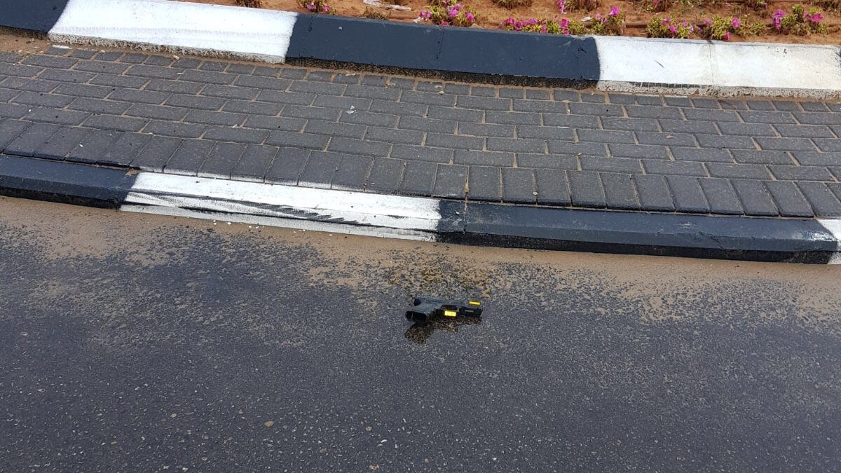 צילום: דוברות המשטרה מטופל חטף נשק ממאבטח בבית החולים אסותא באשדוד
