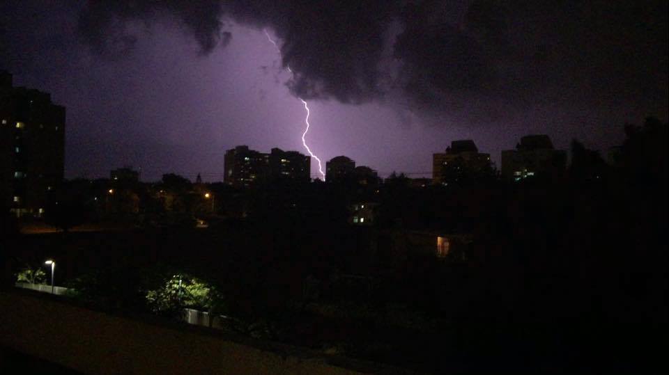 צילום: ידידיה סמסון מערכת חורפית חדשה בארצנו: ברקים, גשמים ורוחות
